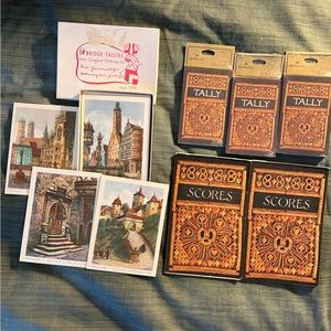 Bridge tally and score pads